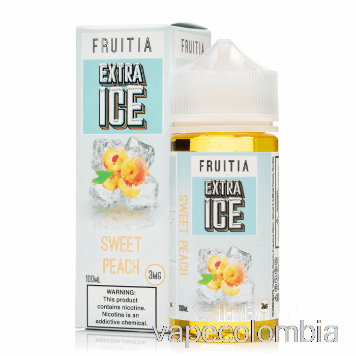 Vape Desechable Dulce Melocotón - Extra Hielo - Fruitia - 100ml 3mg